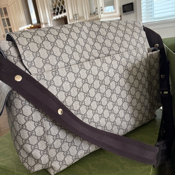 Authentic GG Supreme Diaper Bag - Picture 6 of 7
